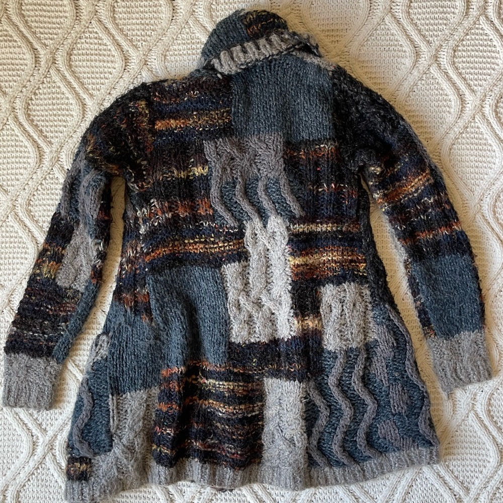 Line The Label Knit Patchwork Sweater Cardigan - image 5